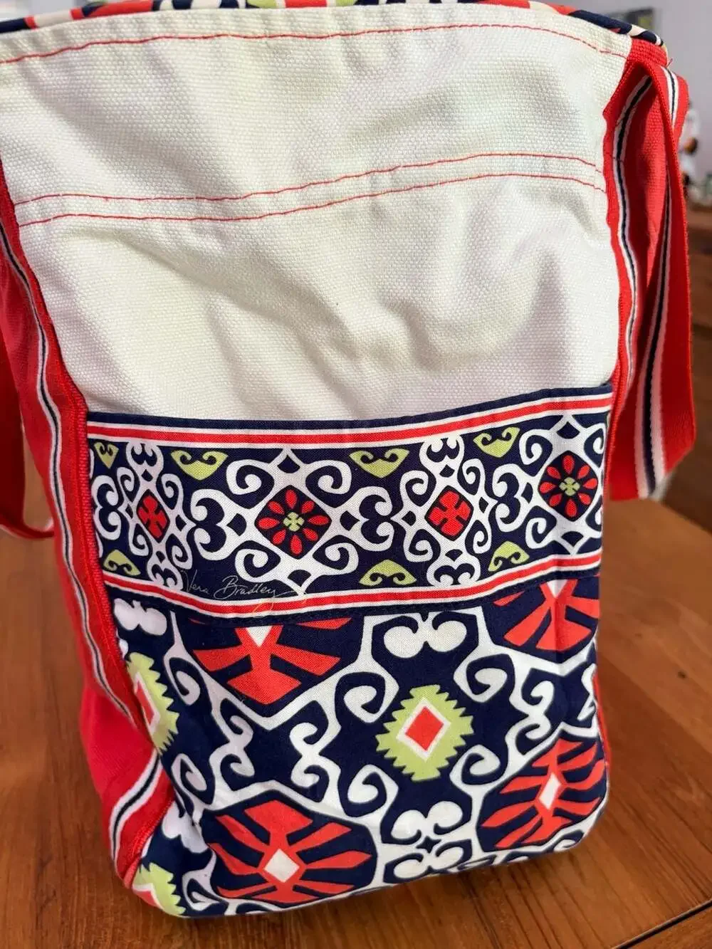 Vera Bradley Sun Valley Pattern Canvas Tote Bag